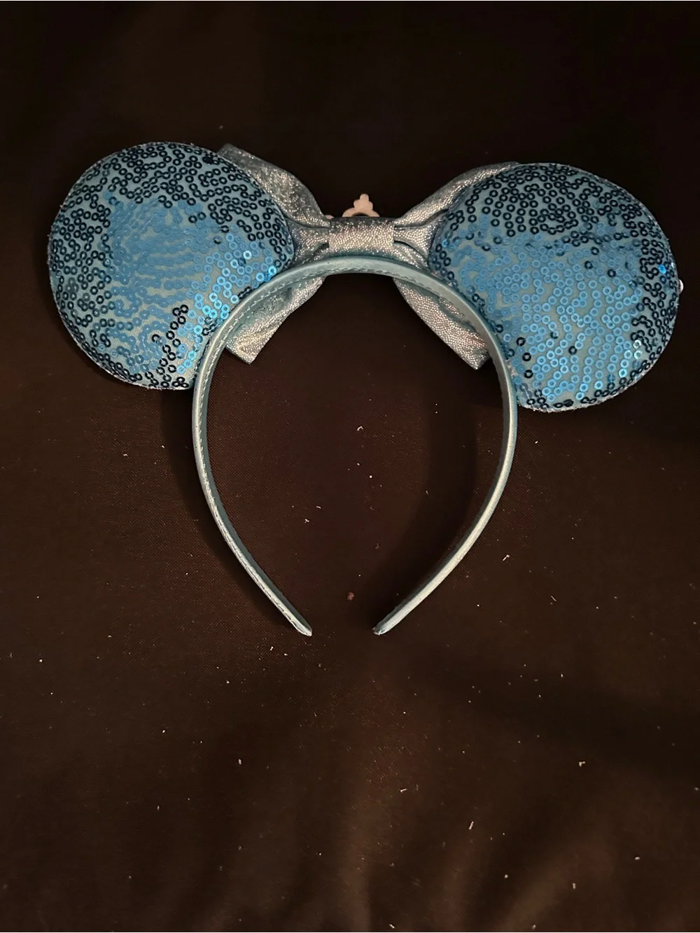 Frozen Sparkling Blue Snowflake Kids Headband with Bow and Tiara